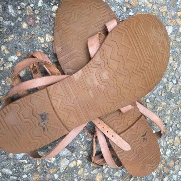 Vintage Flings gladiator ankle strap flats sandals 10 M - Picture 8 of 8